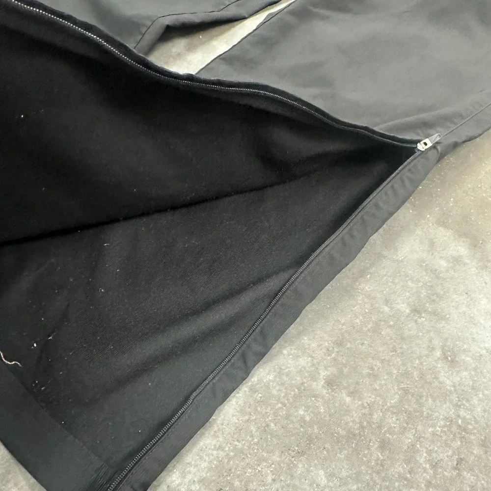 Vintage Y2K Nike Track Pants w ankle zip and leg perforations Size Medium